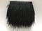 Natural Ostrich Feathers Trims Fringe DIY Dress Sewing Crafts Costumes Decoration Pack of 2 Yards (Black)